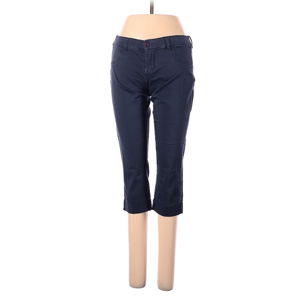 RVCA Navy Blue Capri Khaki Skinny Pants Size 28